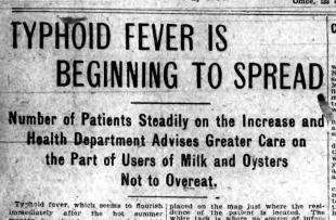 Daily Star 21 Jul 1905 Heat Wave and Typhoid headline